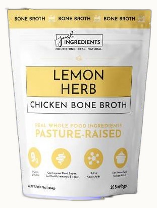 Just Ingredients Lemon Herb Chicken Bone Broth